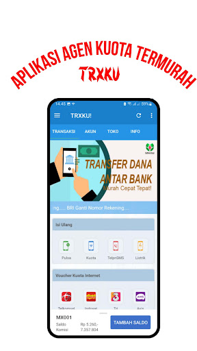 Android application TRXKU - Agen Kuota Termurah screenshort