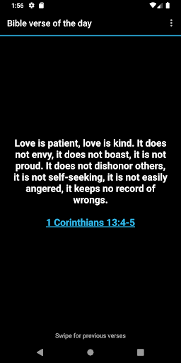 Android application Bible verse of the day screenshort