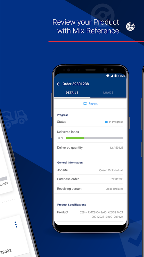CEMEX Go – ReadyMix Go Screen 2