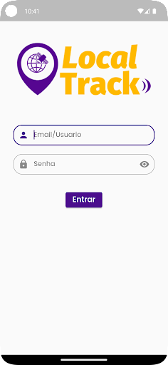 Android application Local Track App screenshort