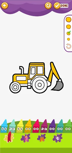 Coloring Excavator Glitter - Screenshot 3