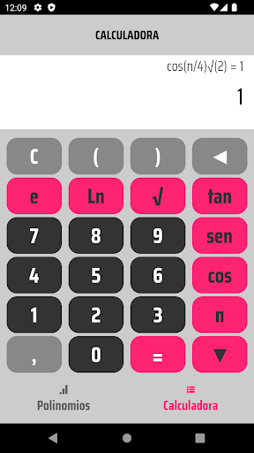 Android application pwr-calculator screenshort