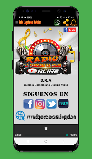 Android application Radio La Poderosa de Cañar screenshort