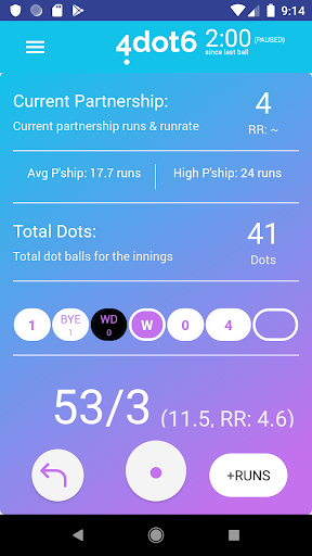 Cricket Umpire Ball Counter Screenshot 2 - AppWisp.com