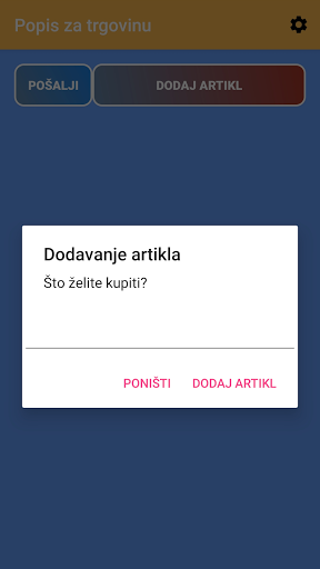 Popis za trgovinu Screen 2