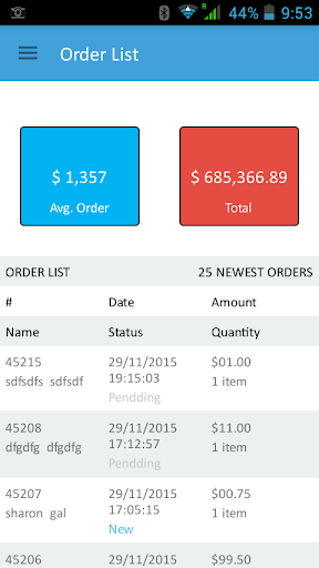 1net.me Shop Management Screen 2