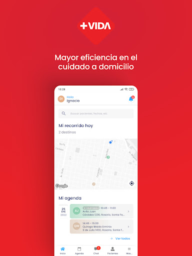 Android application +Vida atHome Profesionales screenshort