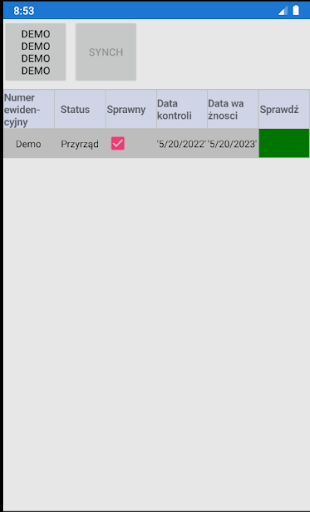 PrzyrządyMobile Screen 2