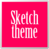 Go Sketch Theme Pink icon