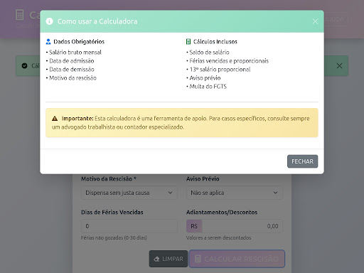 Calculadora Demissional