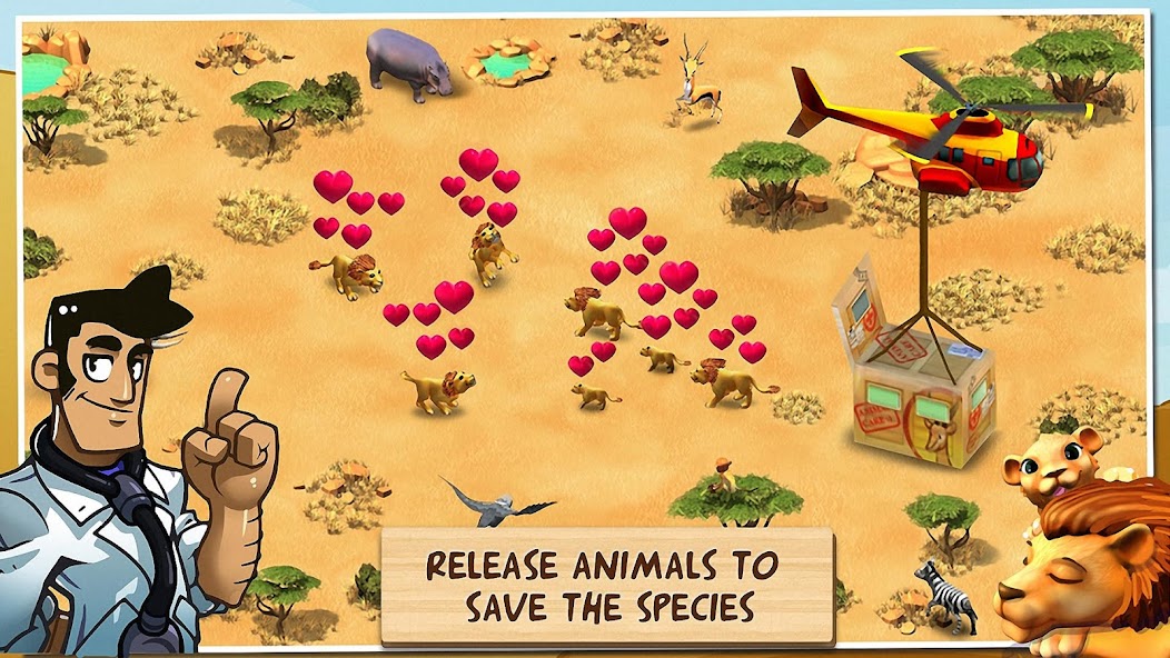 Wonder Zoo: Animal rescue game 2.1.1 APK + Mod (Unlimited money) untuk android