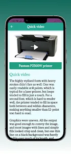Pantum P2500W printer Guide