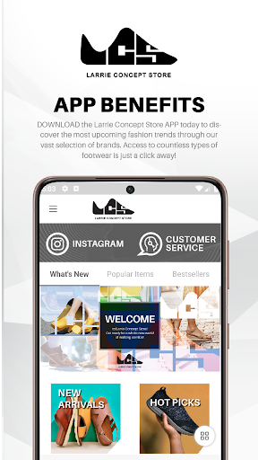 Android application Larrie Concept Store screenshort