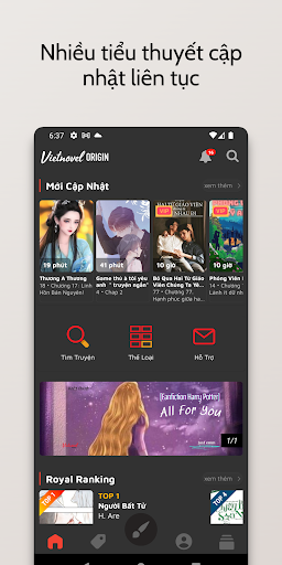 Android application VO - Tiểu Thuyết và Podcast screenshort