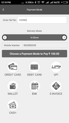 Payswiff ONE – Payments App Screen 3
