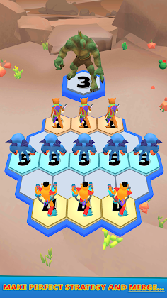 Hexa Monster Merge - Screenshot 2