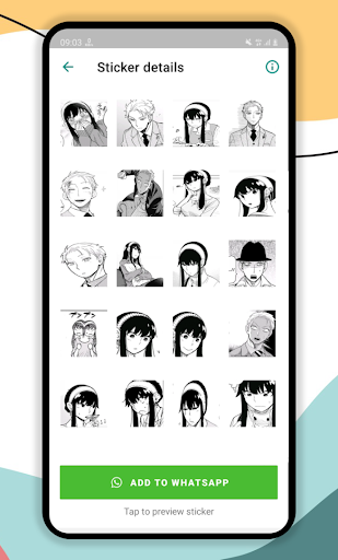 Stickers for Spy x Anime fans Screen 3