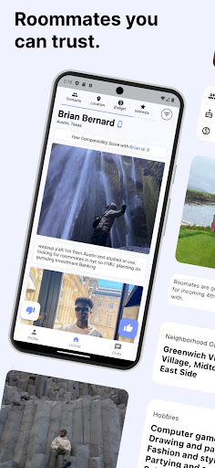 Android application RoomMe screenshort