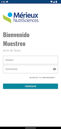Android application Muestreo Merieux screenshort