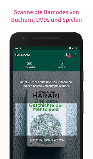 Android application Sell4More - Bücher verkaufen screenshort