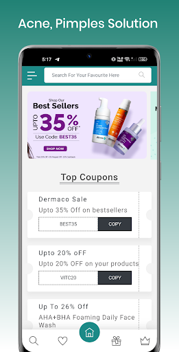 Android application Derma Acne Serum Cream Offers screenshort