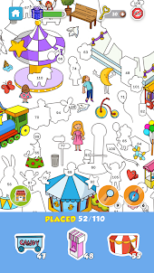 Sticker Puzzle:Color by Number