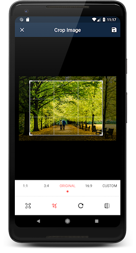 Android application Crop Image - Resize image screenshort