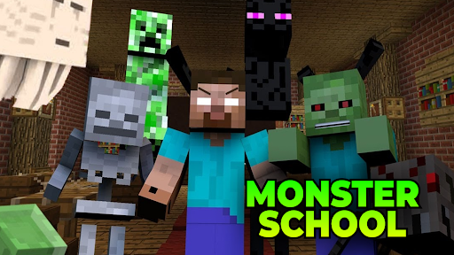 Android application Monster school for minecraft screenshort