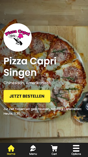 Android application Pizza Capri Singen screenshort
