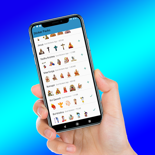 Android application God Stickers WAStickerApps screenshort
