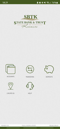 Android application State Bank & Trust of Kenmare screenshort