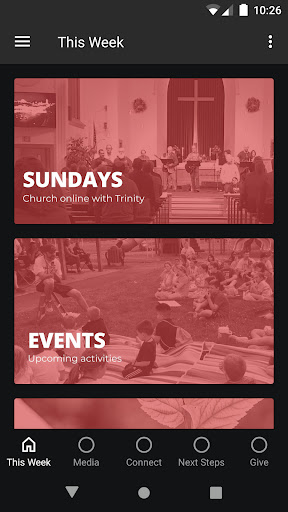 Android application Trinity UMC screenshort