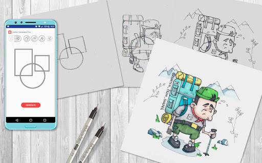 Android application LineArt Generator screenshort