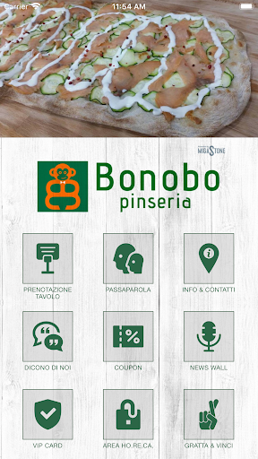 Android application Bonobo Pinseria screenshort
