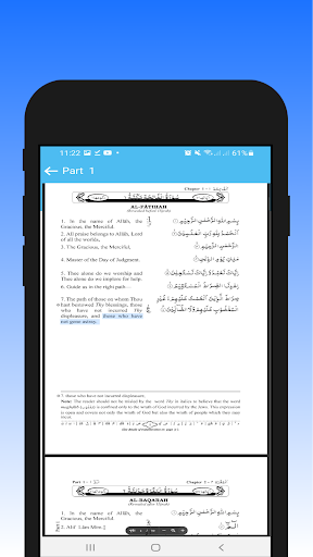 Holy Quran - English Translate Screen 3