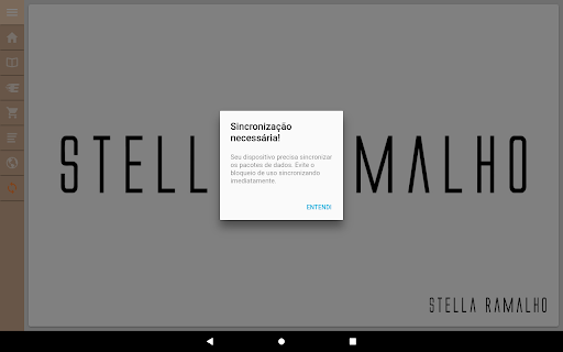 Android application Stella Ramalho Vendas screenshort