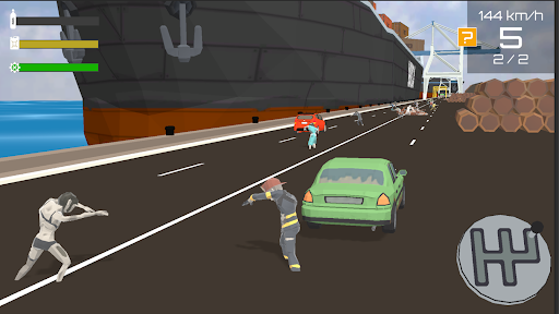 Drag Race Master 3D vs Zombies Screen 2