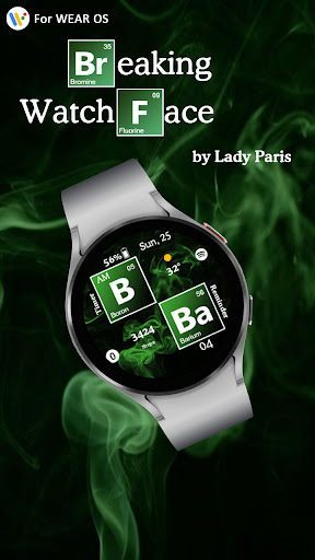 Android application Breaking Watch Face screenshort