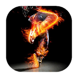 Dancer in fire live wallpaper icon