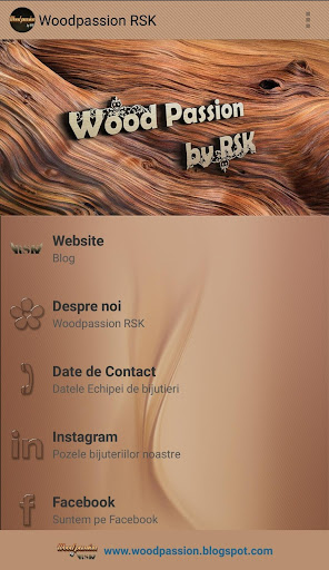 Android application Woodpassion RSK screenshort