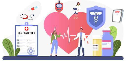 BLE Health+ (BP, HR, Glucose)