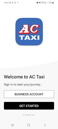 Android application AC Taxi screenshort