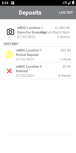 BGV Remote Deposit Screen 2