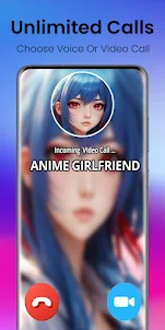 Anime Ai girlfriend: videocall