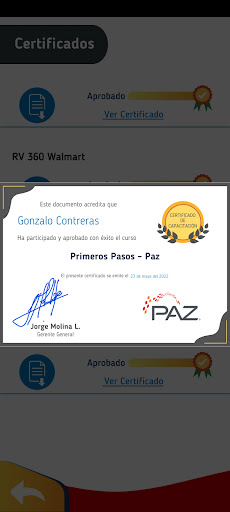 Academia Paz Screen 2