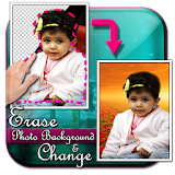 Erase photo background & chang icon