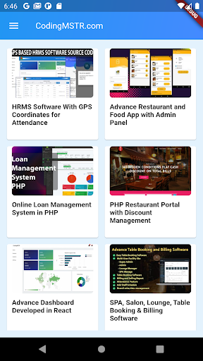 Android application Project Report | Source Code screenshort