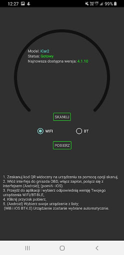 Aktualizator Vgate Screen 2