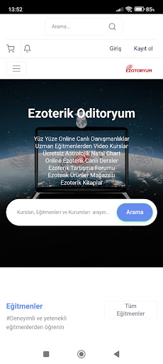 Android application Ezotoryum screenshort