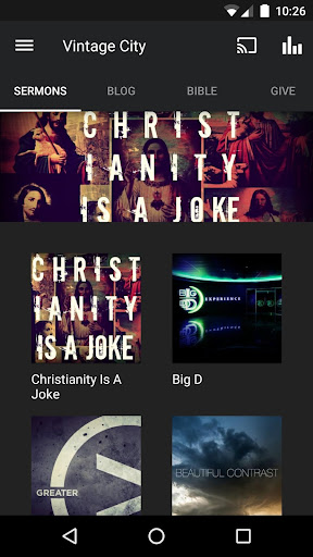 Android application Vintage City Church screenshort